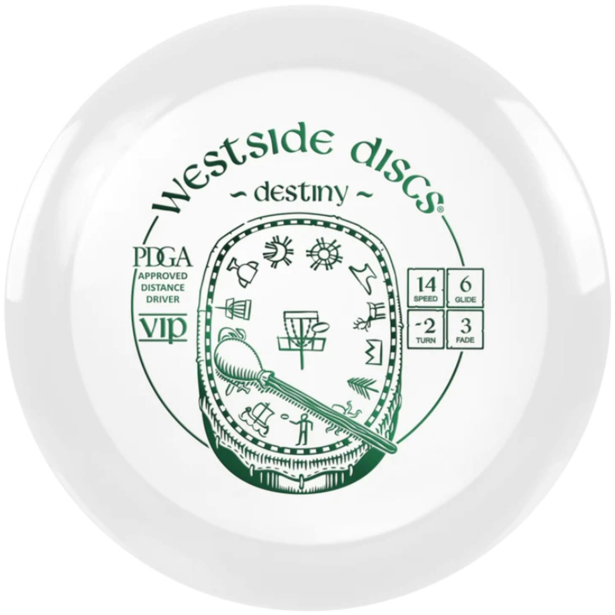 Westside Discs - VIP Destiny White (Distance Driver) | Discgolf