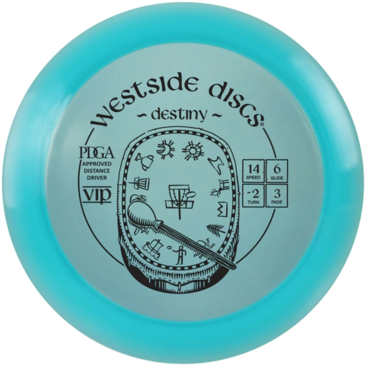 Westside Discs - VIP Destiny Turquoise (Distance Driver) | Discgolf