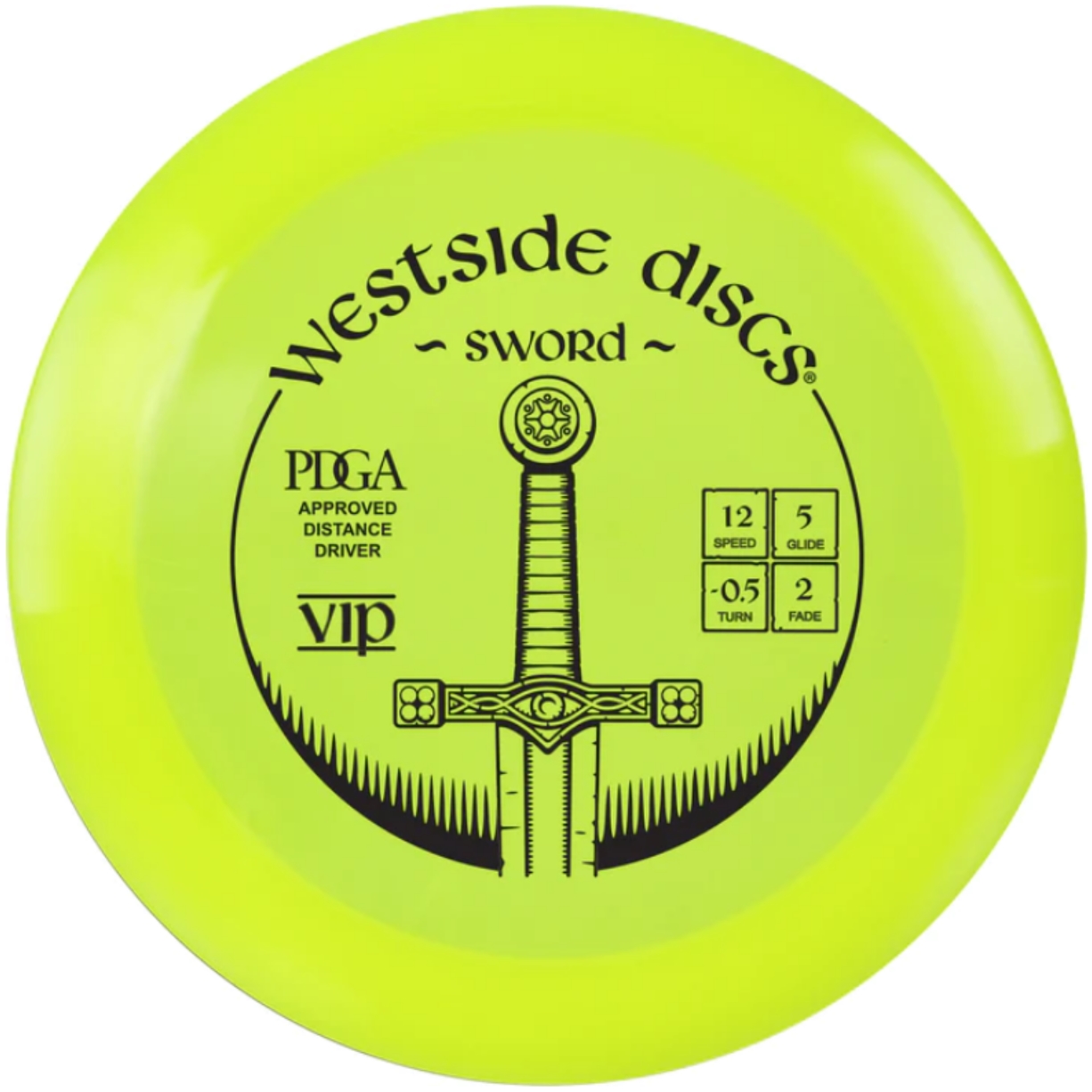 Westside Discs – VIP Sword Yellow | Distance Driver | Discgolf