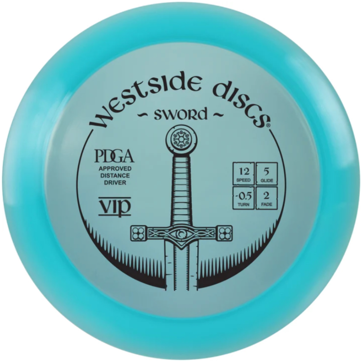 Westside Discs – VIP Sword Turquoise | Distance Driver | Discgolf