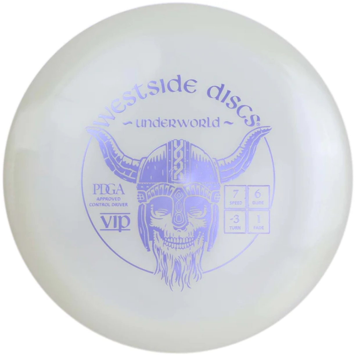 Westside Discs – VIP Underworld White (Control Driver) | Discgolf