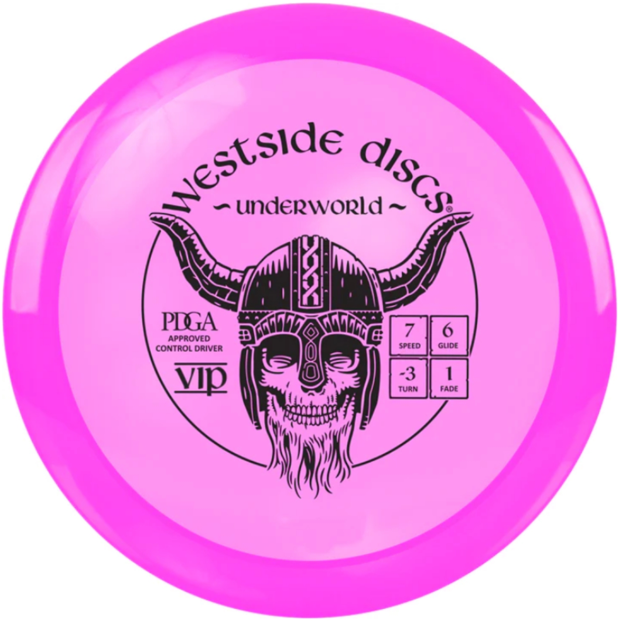 Westside Discs – VIP Underworld Pink (Control Driver) | Discgolf
