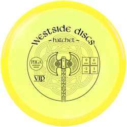 Westside Discs - VIP Hatchet Yellow - Control Driver - Discgolf