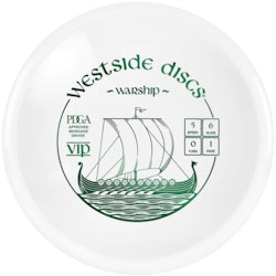 Westside Discs – VIP Warship White | Midrange | Discgolf