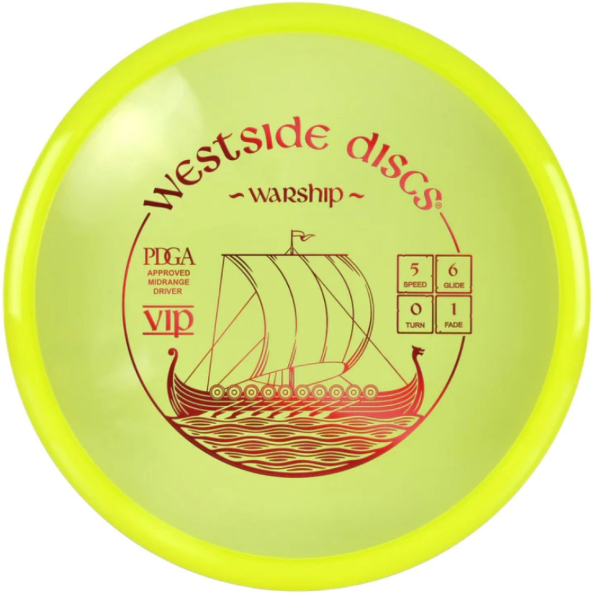 Westside Discs – VIP Warship Yellow (Midrange) | Discgolf