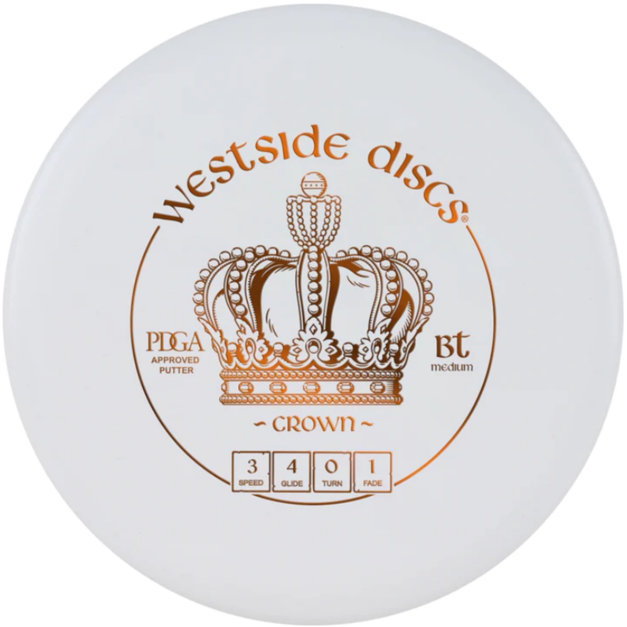 Westside Discs – BT Crown White (Putter) | Discgolf