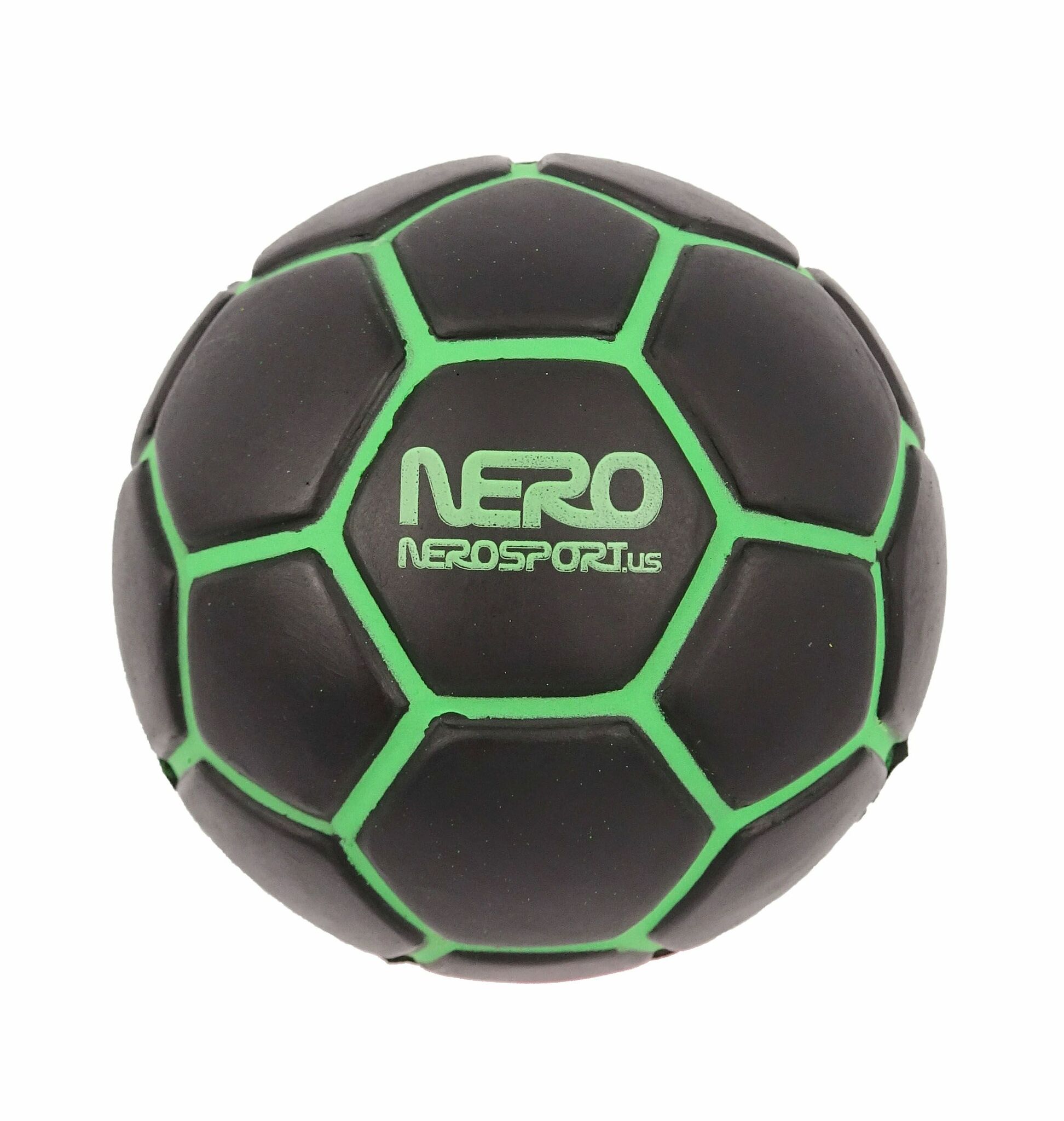 Nero Sport - Goal Black & Green | Studsboll | 6,8cm | Mjuk & lätt!