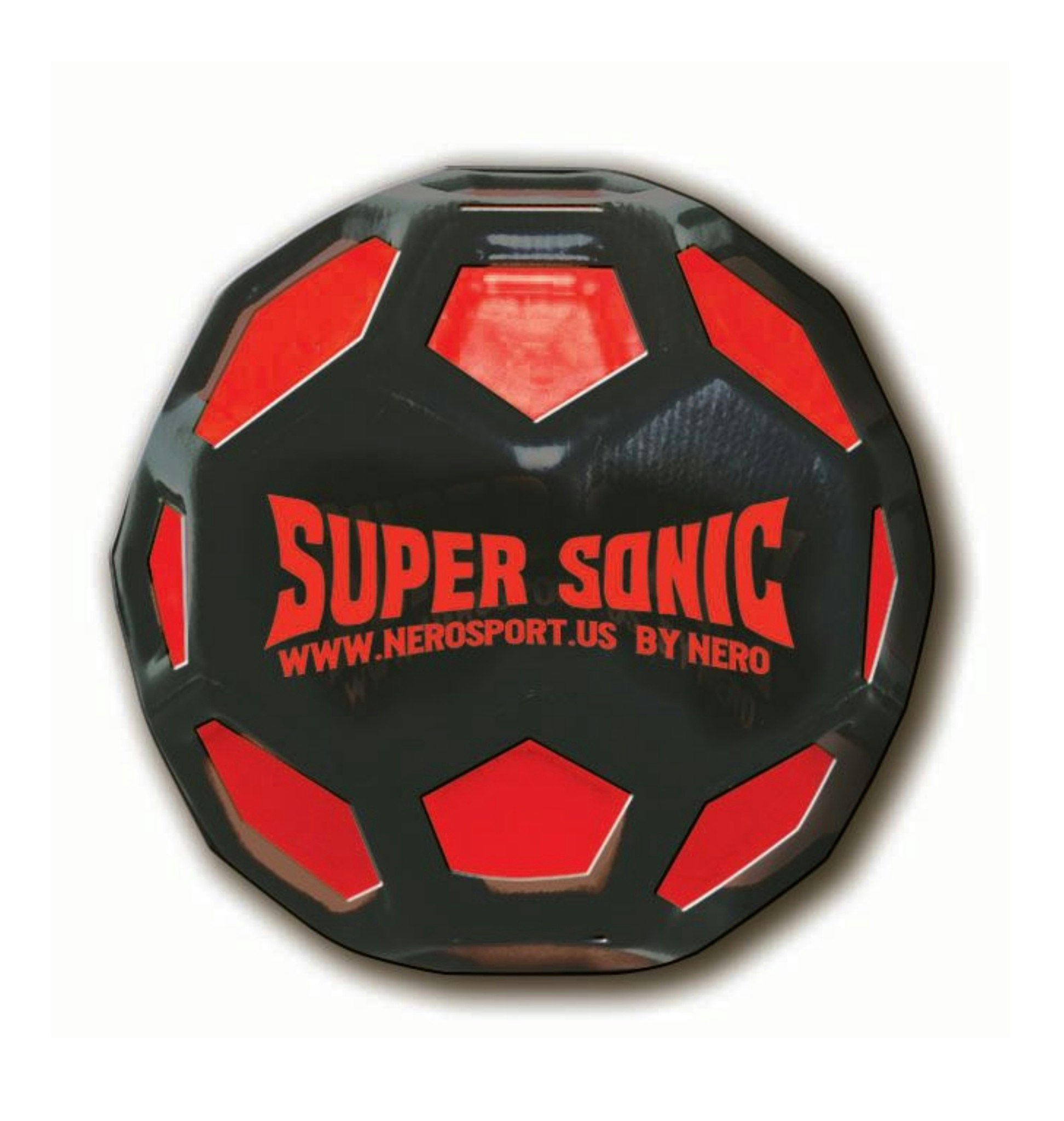 Nero Sport - Super Sonic Black & Red - Studsboll - 5cm - Oberäknelig studs - Mjuk & lätt!