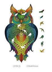 Pussel – Rainbowooden Puzzles | Owl