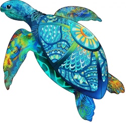 Pussel – Rainbowooden Puzzles | Sea Turtle