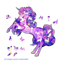 Pussel – Rainbowooden Puzzles | Unicorn