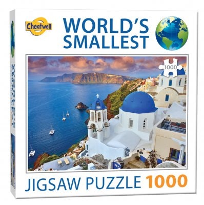 1000 bitar pussel - Santorini - Förpackning