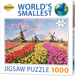 Cheatwell - Väderkvarnar, Nederländerna - Pussel 1000 bitar - Mini pussel