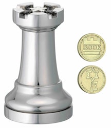 Chess Puzzle - Silver Rook - Cast Puzzle - Kluring