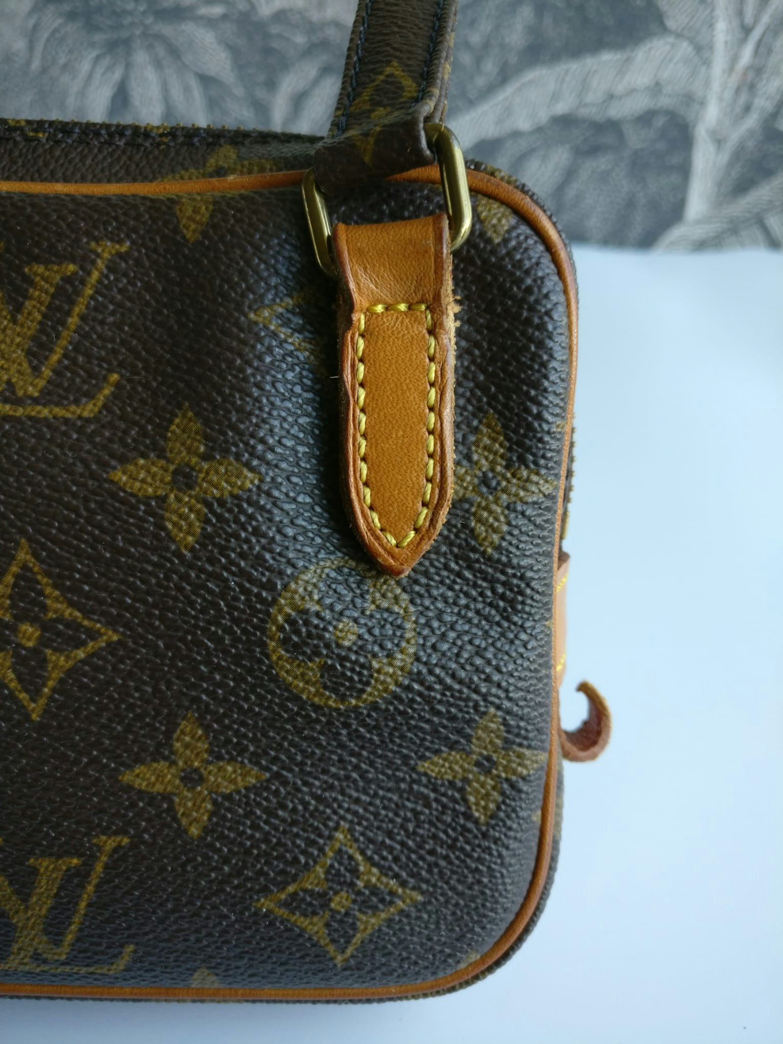 Louis Vuitton Monogram Marly Bandouliere Brown Cloth ref.733327