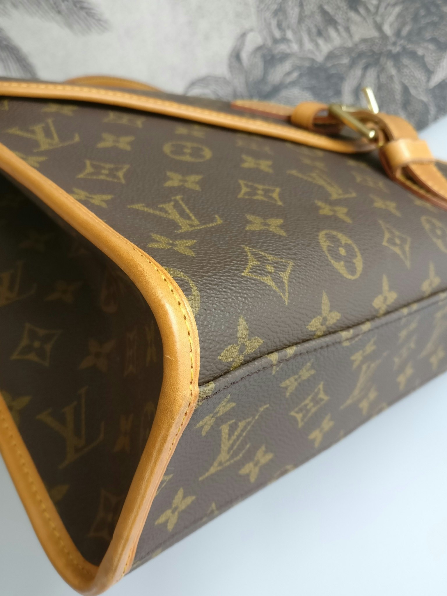 Bel air cloth handbag Louis Vuitton Brown in Cloth - 29669694