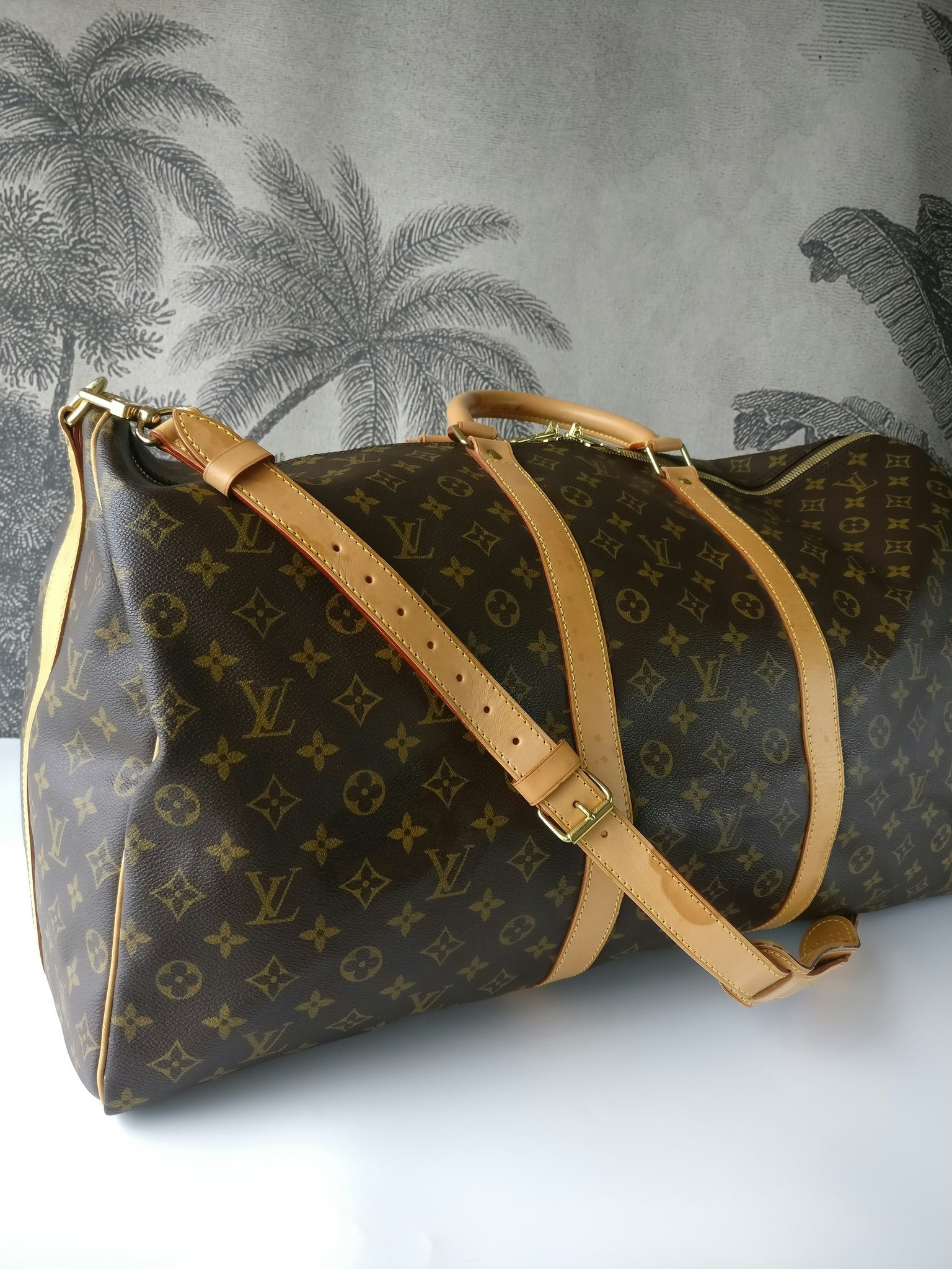 Louis Vuitton Monogram Keepall Bandouliere 60 Boston Bag M41412 LV Auth  43505 Cloth ref.999050 - Joli Closet