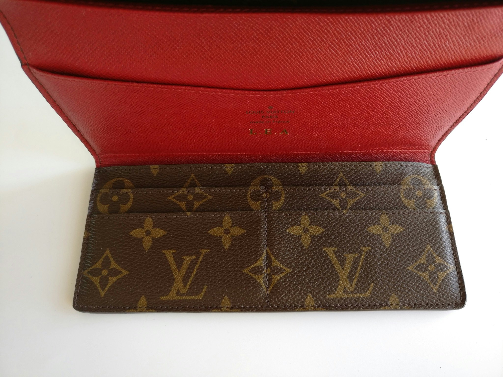 Louis Vuitton Monogram Josephine Wallet Red