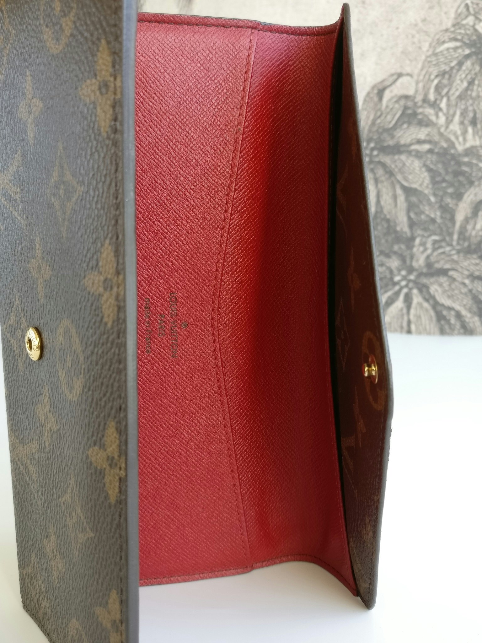 My new Louis Vuitton Josephine Wallet in red ♥ love love love it