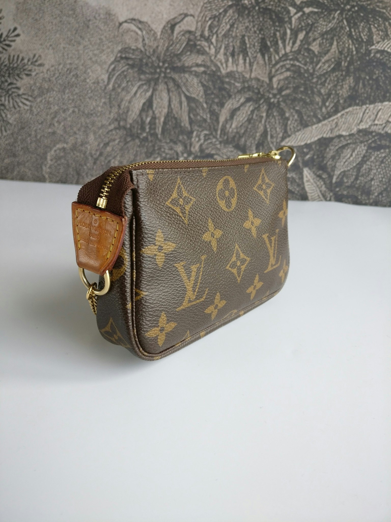 Louis Vuitton Monogram Mini Pochette Accessories Made in France