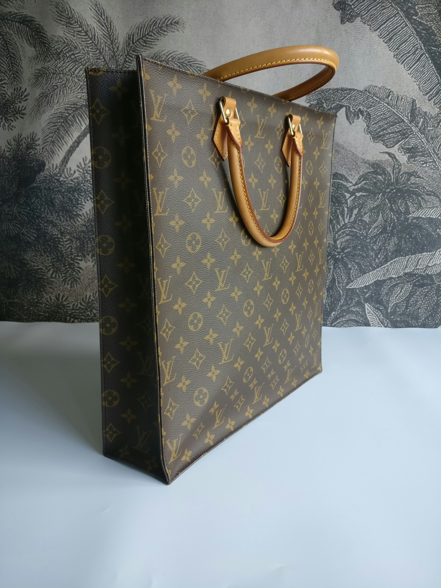 LOUIS VUITTON Tote Bag M44475 Sac Plat Virgil Abloh Monogram Solar Pow –