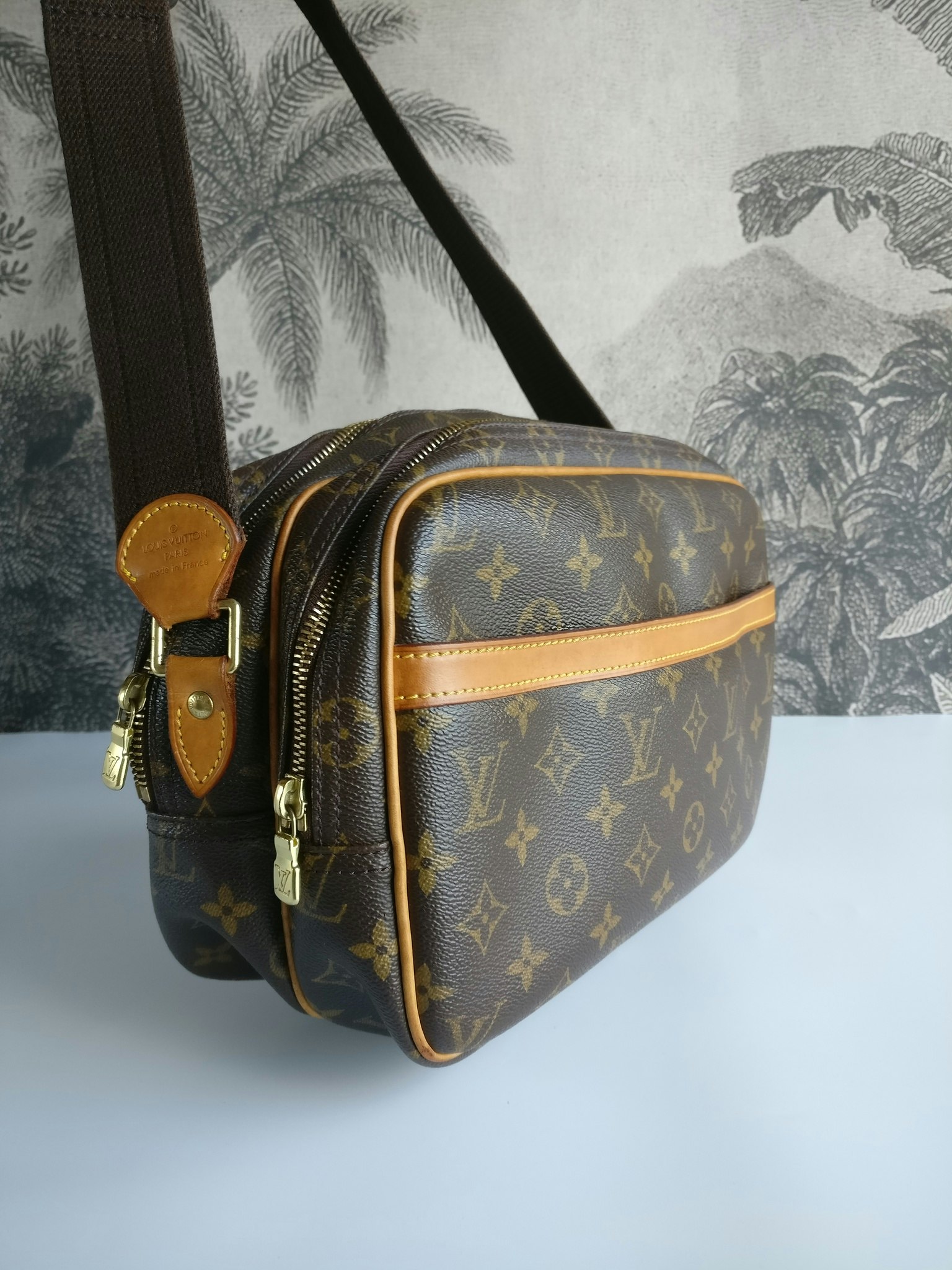 Louis Vuitton Reporter pm Brown Cloth ref.784311 - Joli Closet