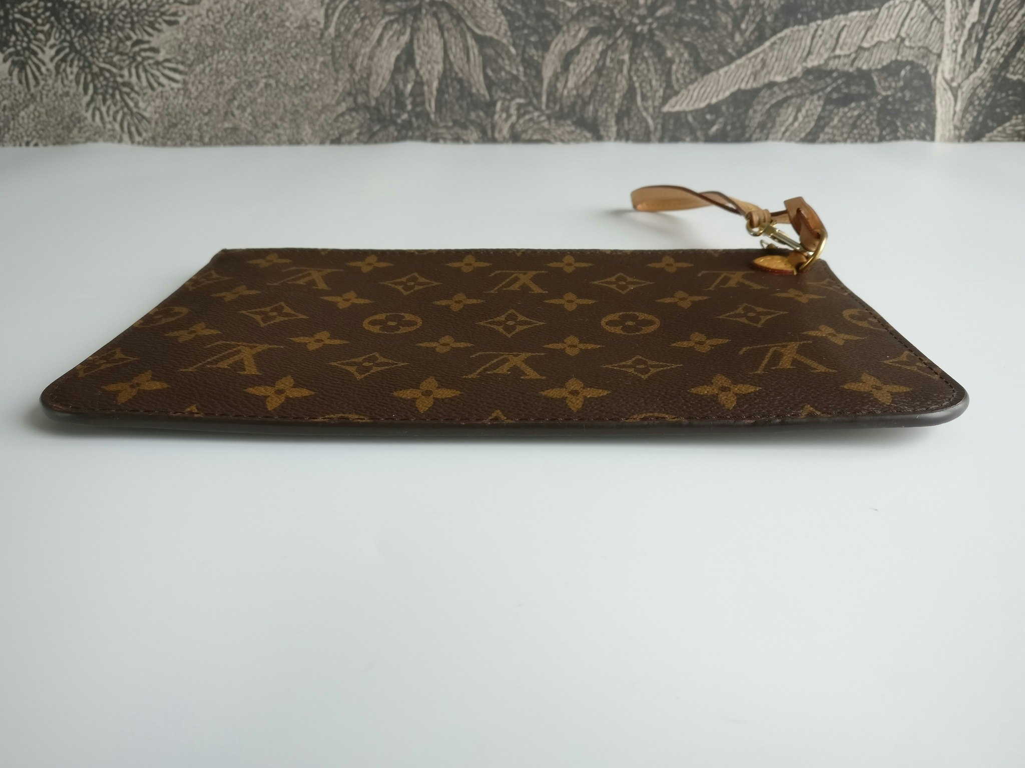 LOUIS VUITTON Monogram Neverfull MM GM Pochette Pivoine 1263572