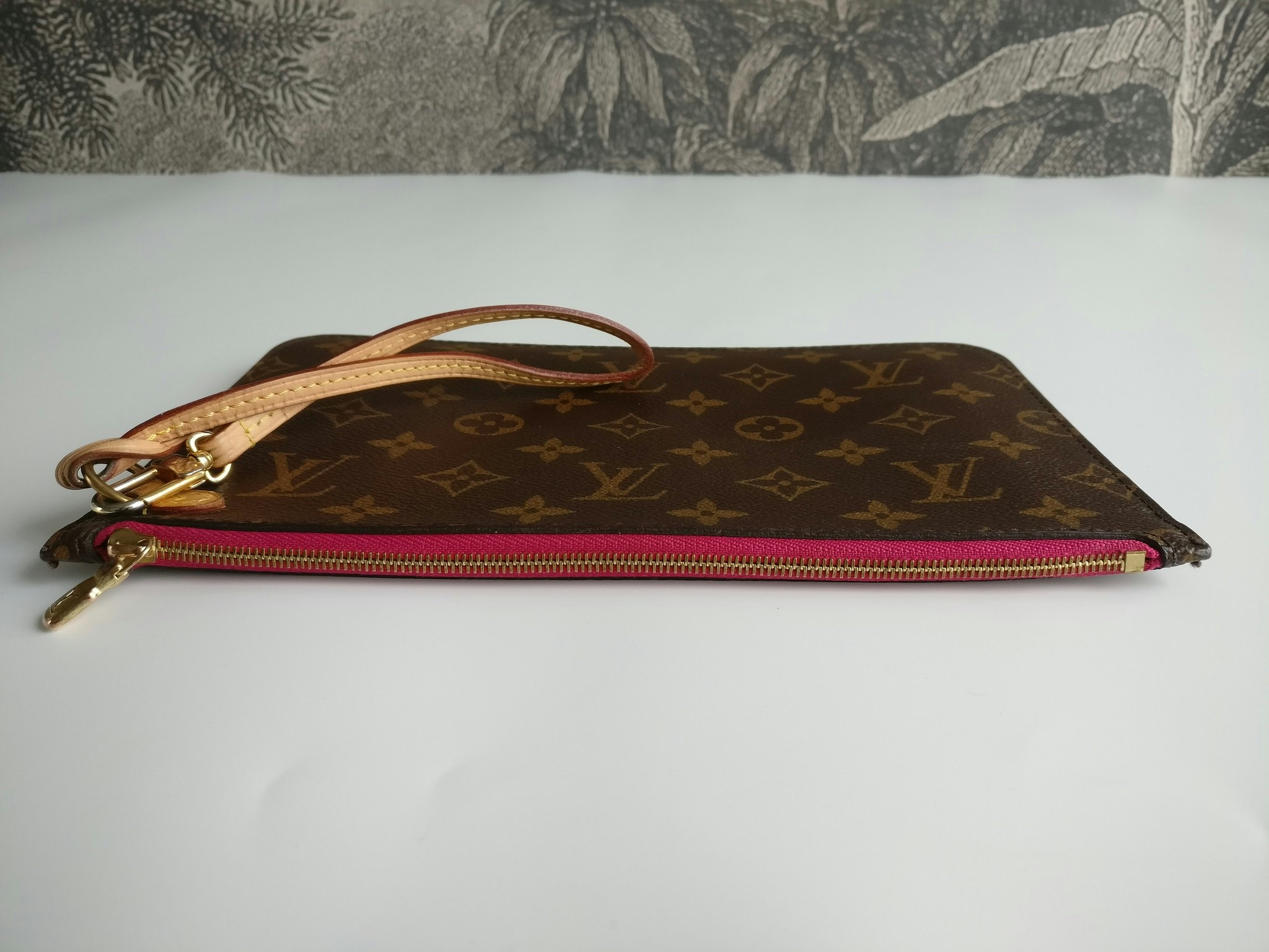 LOUIS VUITTON Monogram Neverfull MM GM Pochette Pivoine 1262559