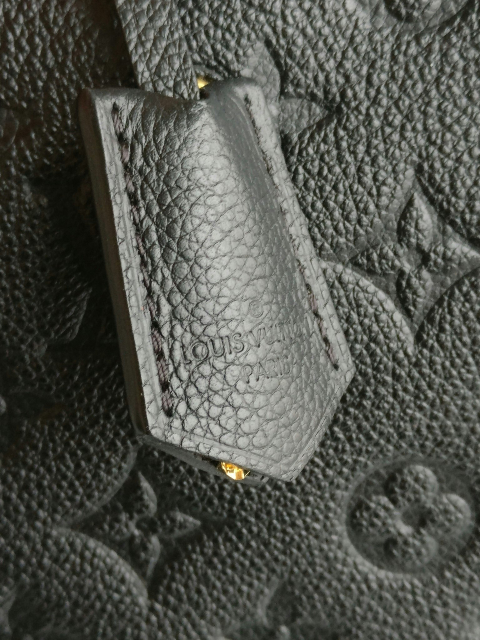 Louis Vuitton Montaigne MM Monogram Black Leather ref.351428