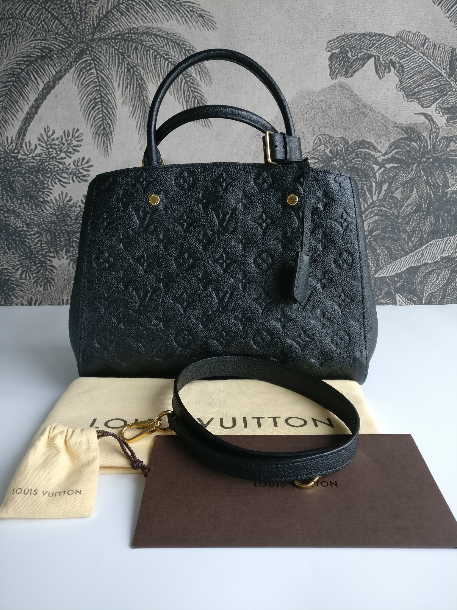 LOUIS VUITTON M53939 Handbag Montaigne MM Empreinte