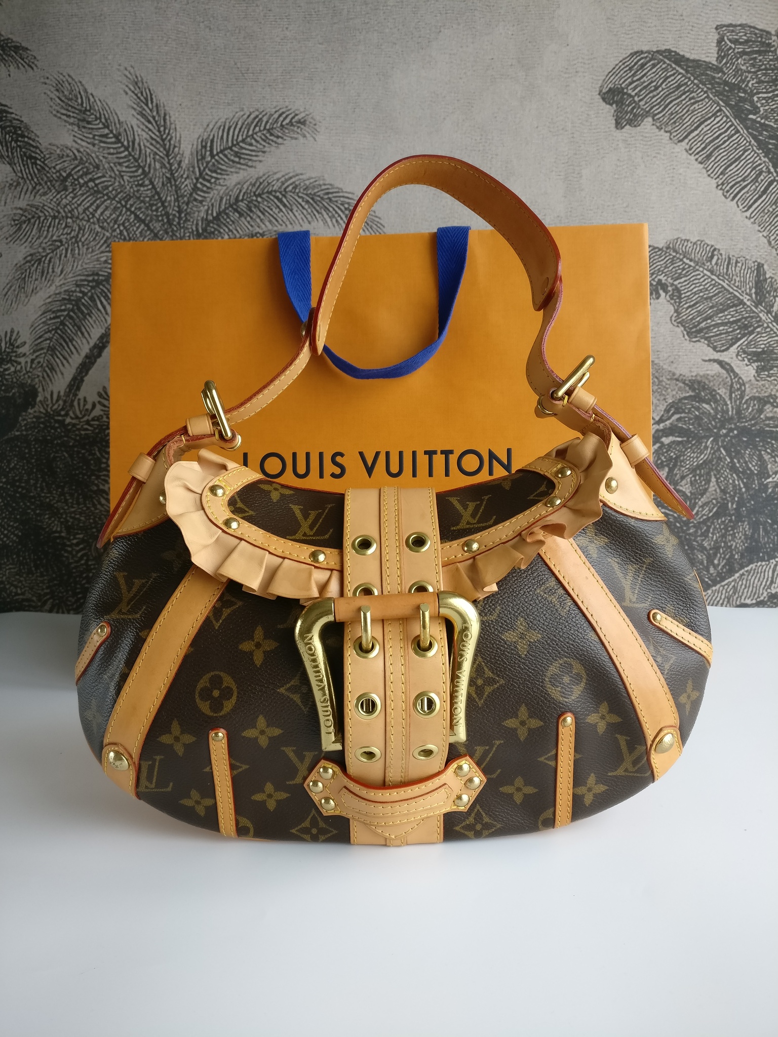 LOUIS VUITTON Leonor Limited Edition Monogram Canvas Shoulder Bag Brow