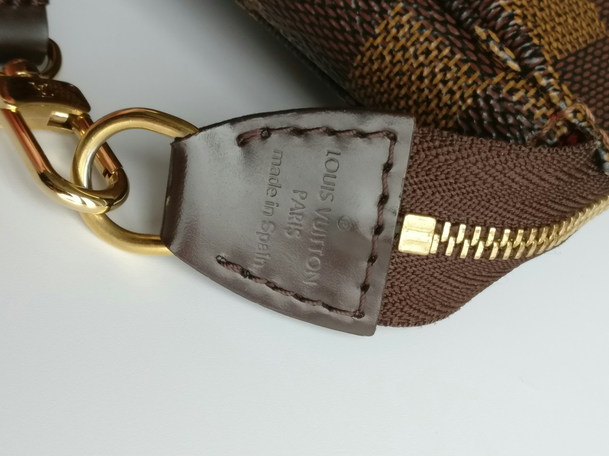 Louis Vuitton Pochette Accessoires Damier Ebene Canvas - Vilma's Vault