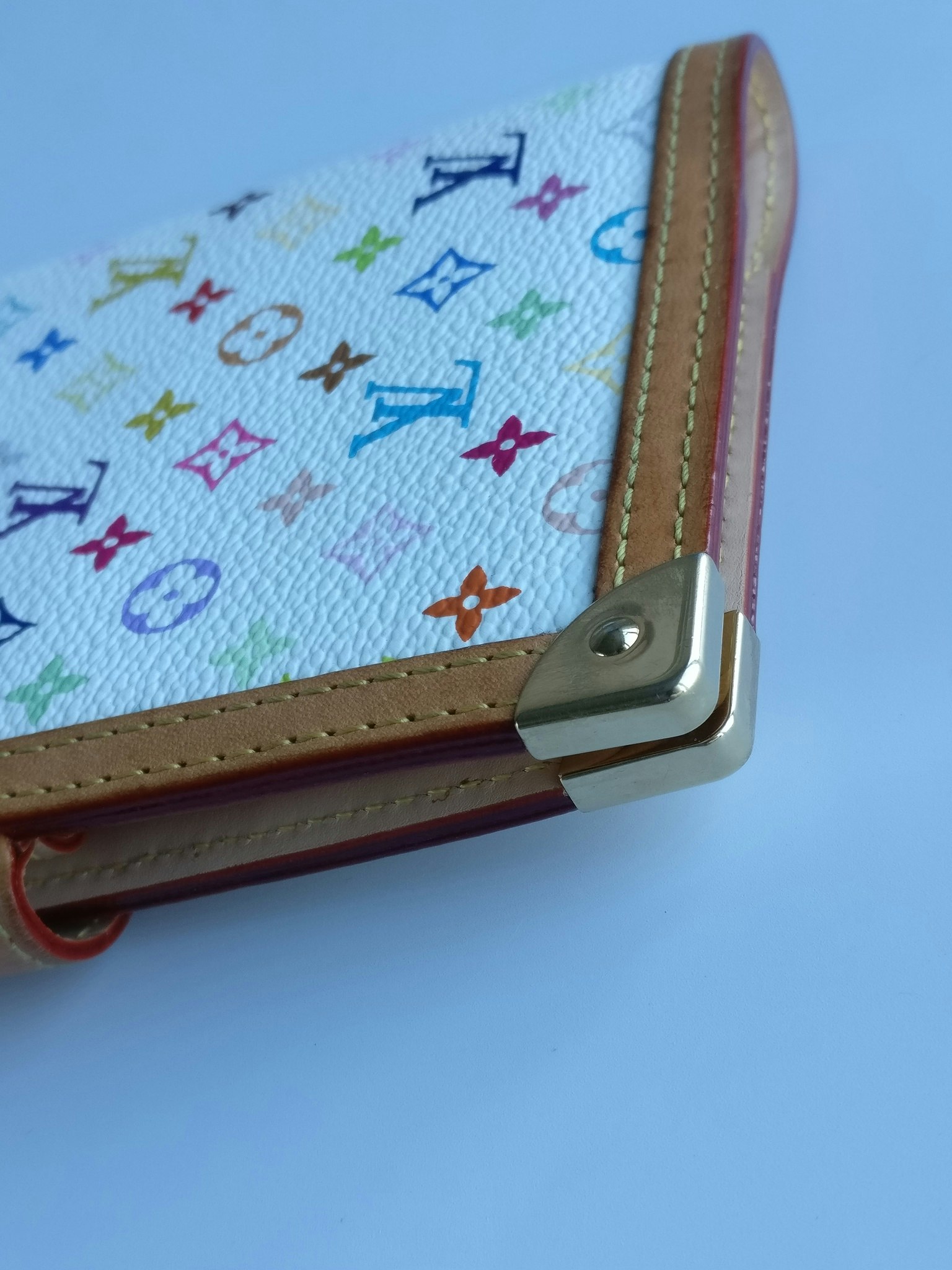 Louis Vuitton White Monogram Multicolore Small Agenda/Notebook