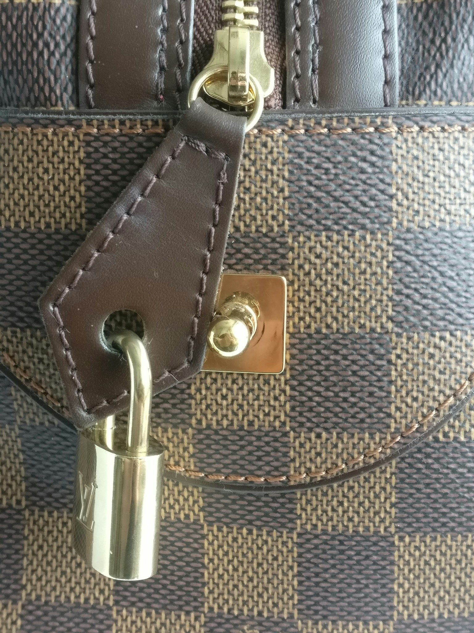 Louis Vuitton Damier Ebene Canvas Duomo Bowling Bag, Luxury, Bags & Wallets  on Carousell