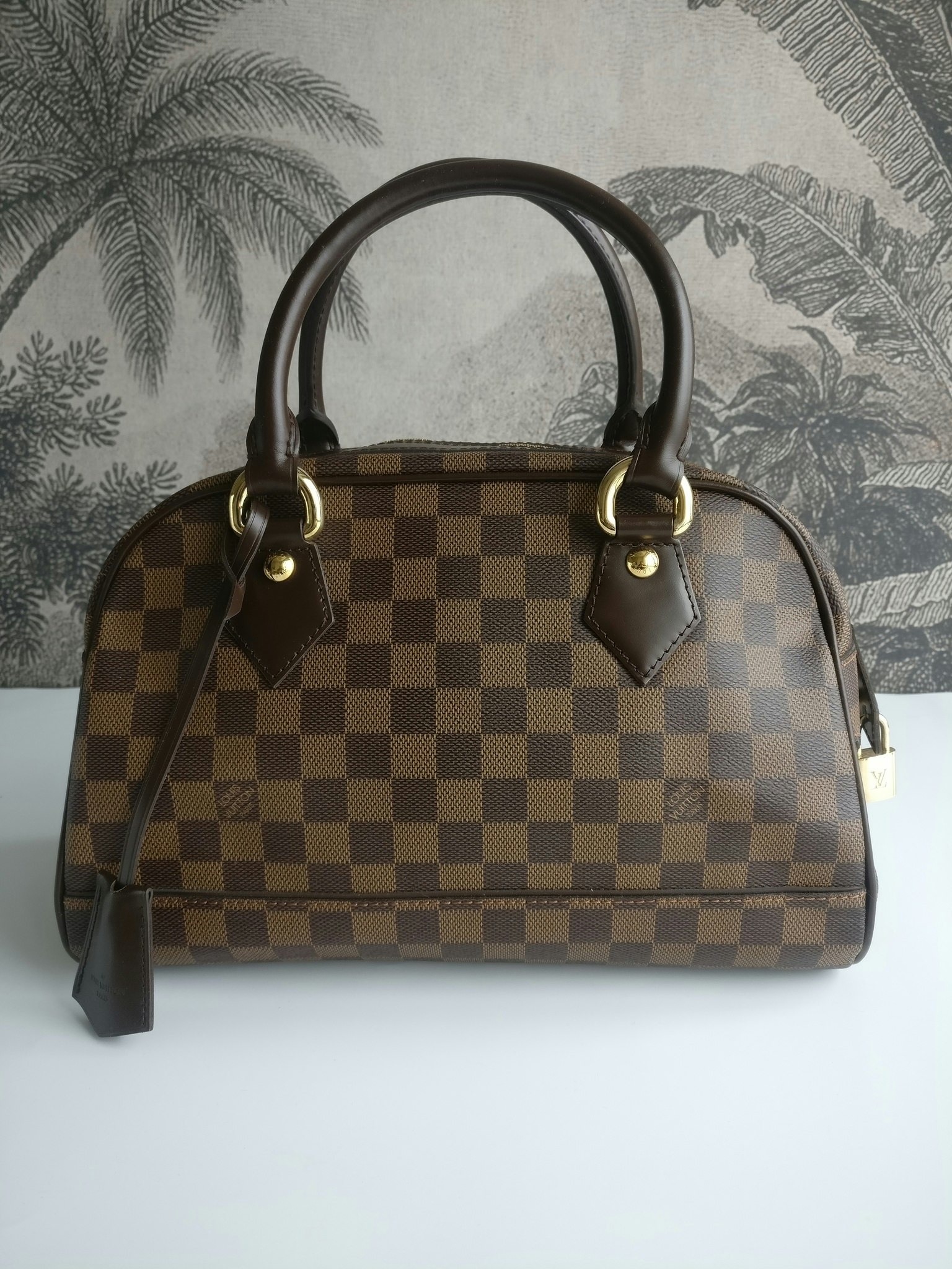 Louis Vuitton Damier Ebene Duomo Bowling Bag - Luxury Helsinki