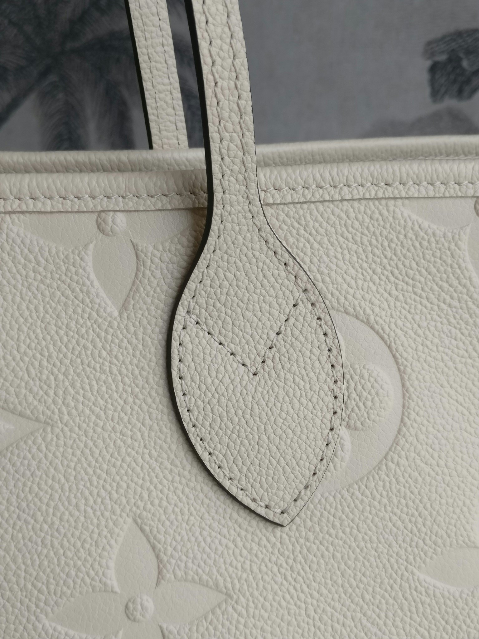 Louis Vuitton LV Neverfull Empreinte Cream Leather ref.271963 - Joli Closet