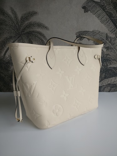 Louis Vuitton Neverfull MM empreinte crème