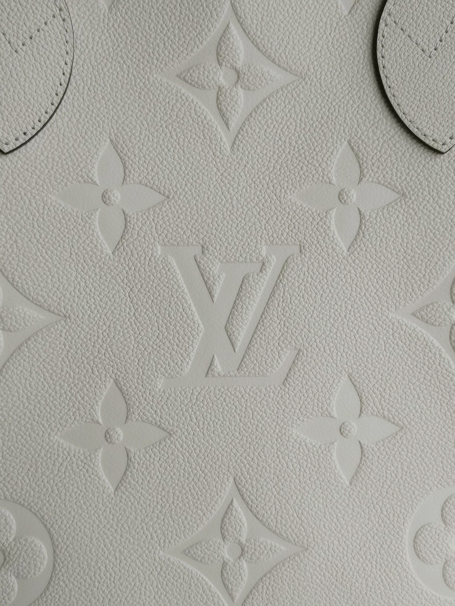 Louis Vuitton Neverfull MM empreinte crème