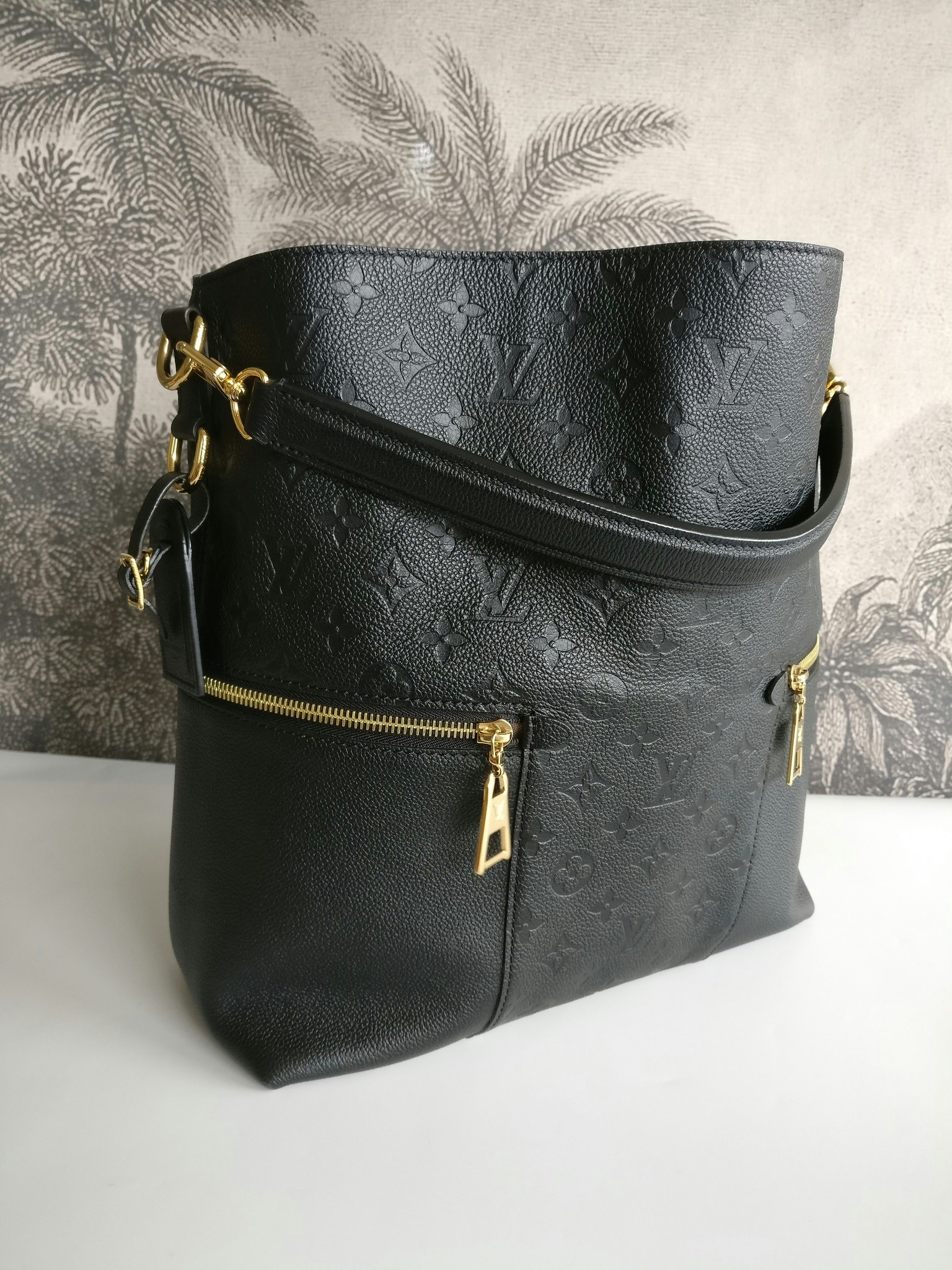 Louis Vuitton, Bags, Louis Vuitton Melie Empreinte Noir