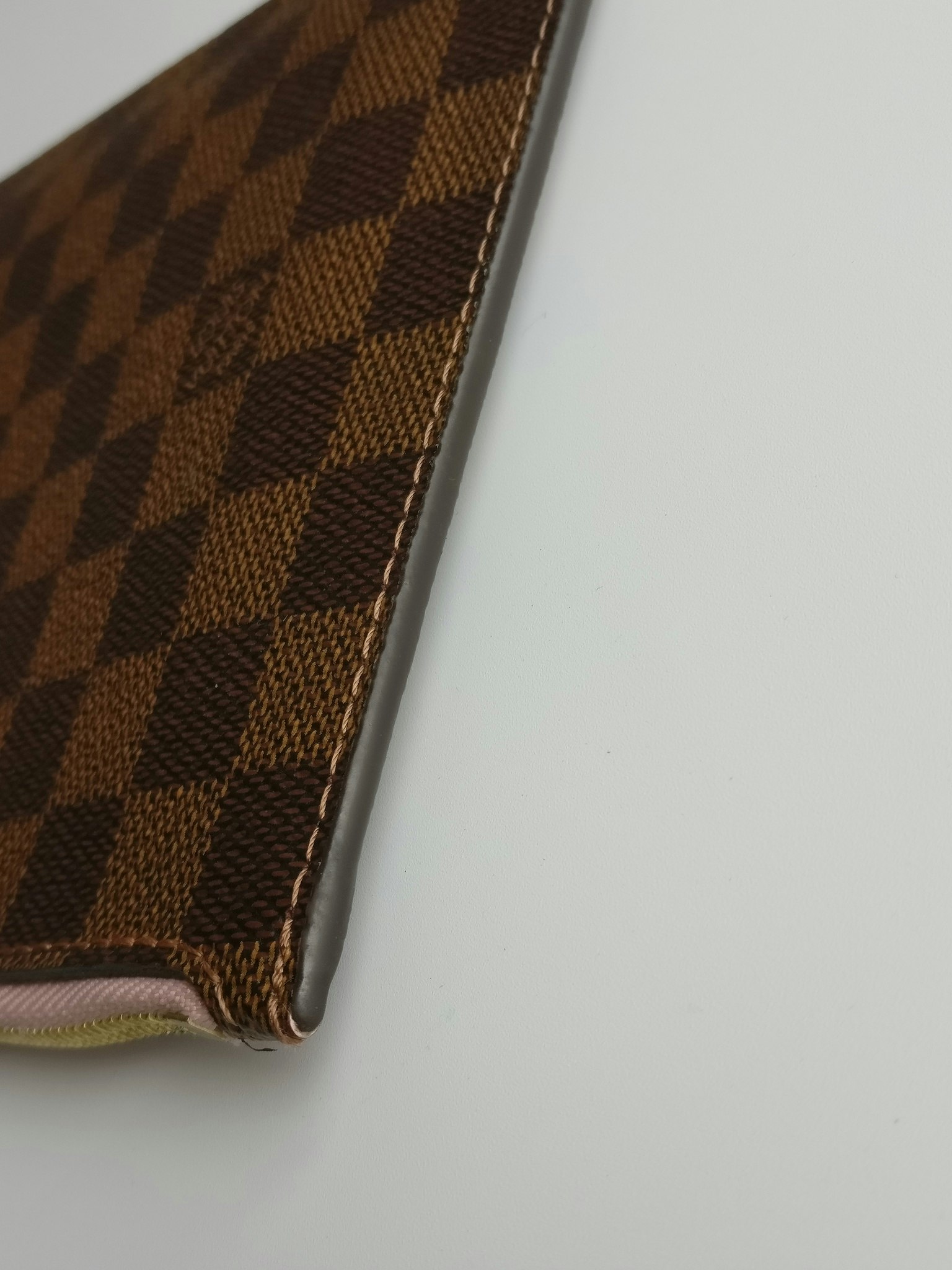 Louis Vuitton Neverfull MM pochette damier ebene