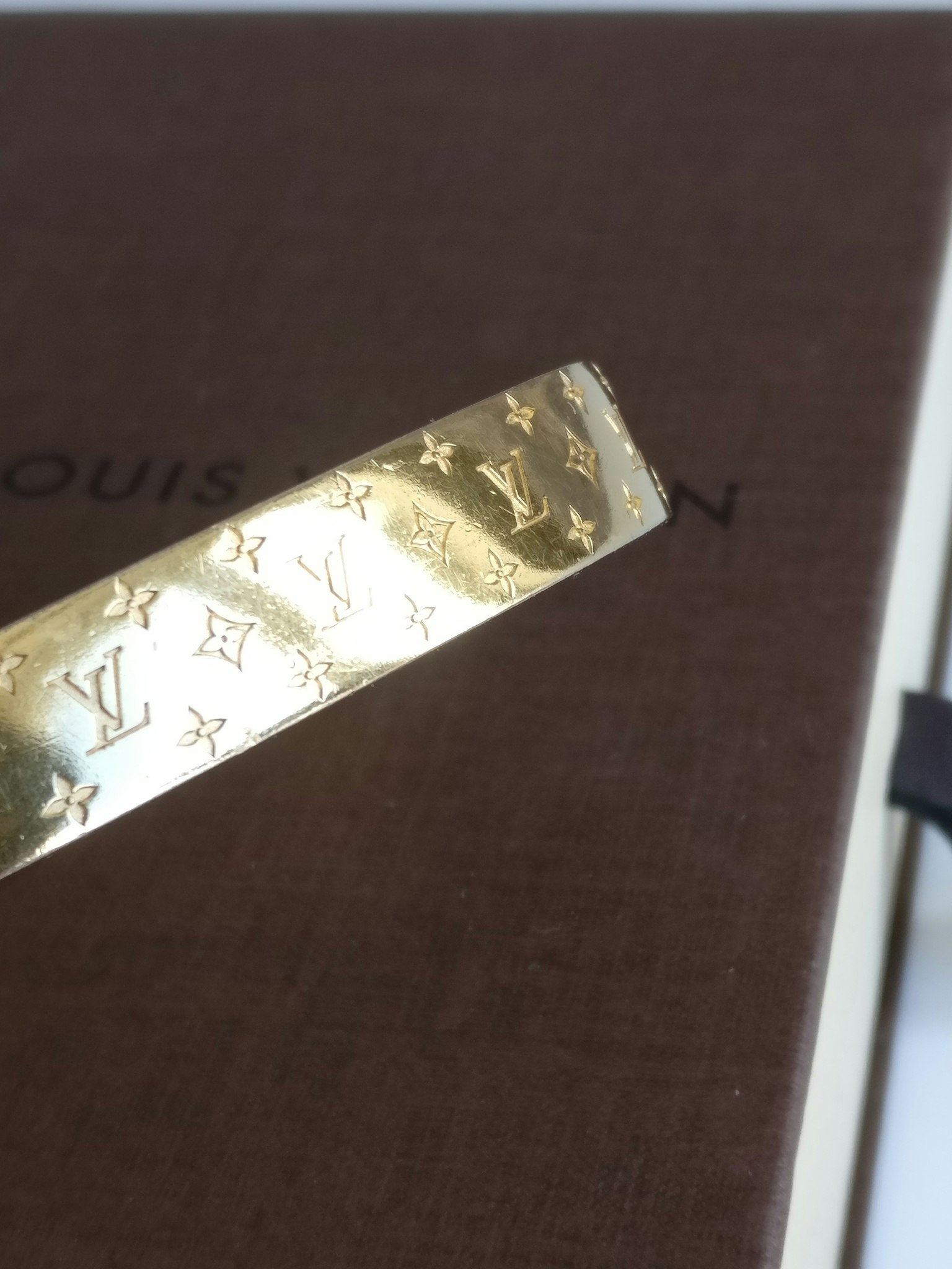 Louis Vuitton Nanogram cuff bracelet