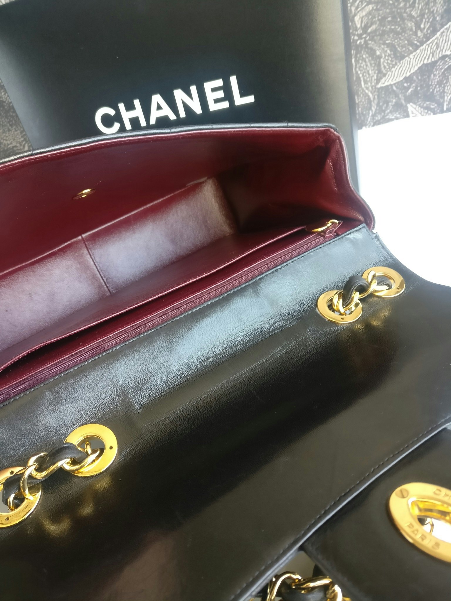 Chanel Jumbo Vertical Quilt Flap Bag