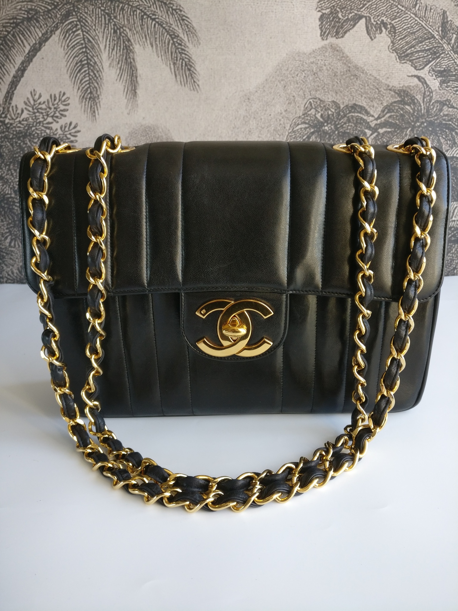 BUY Preowned Chanel Large Double Flap Black Caviar Bag