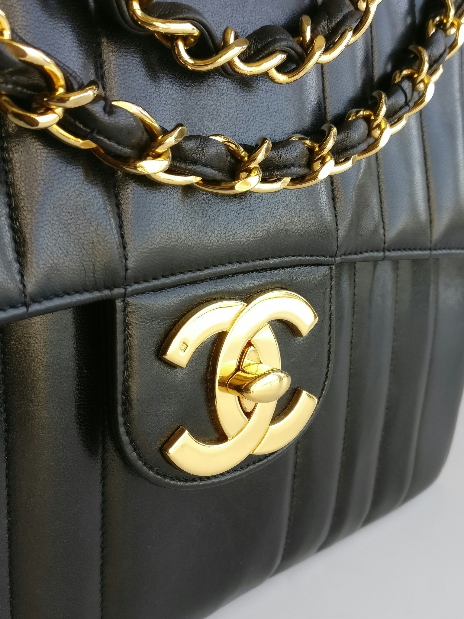 Chanel Jumbo Vertical Quilt Flap Bag