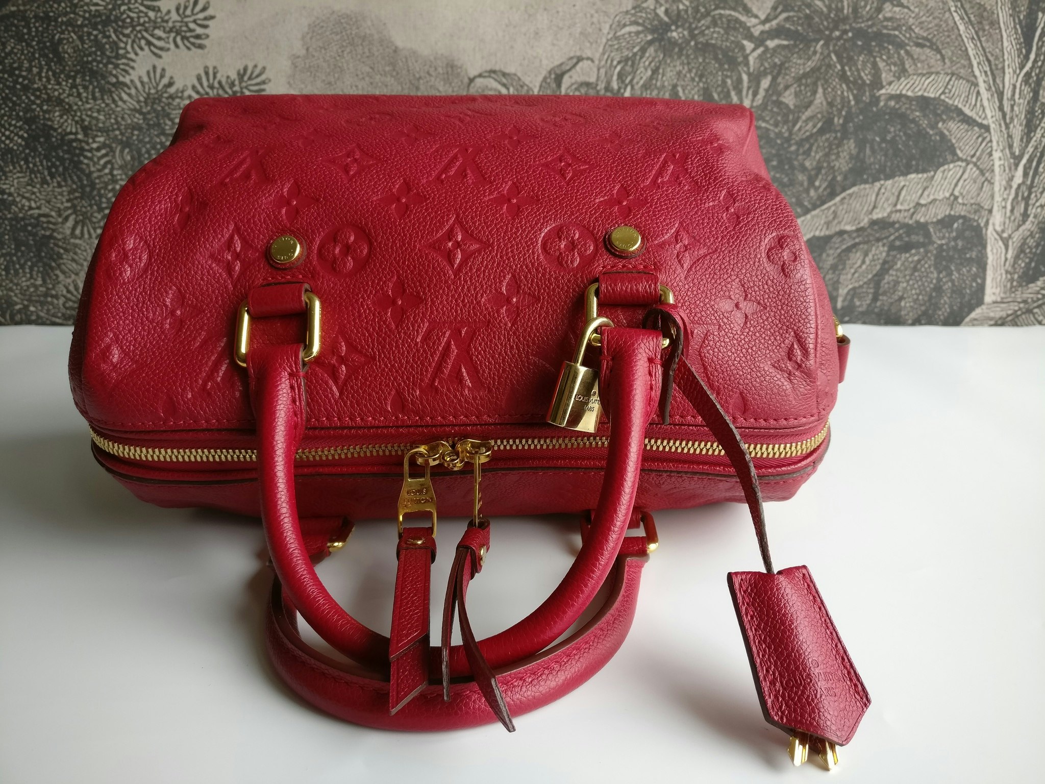 Louis Vuitton Speedy B 25, Rose Poudre Pink Empreinte Leather, Preowned in  Dustbag WA001