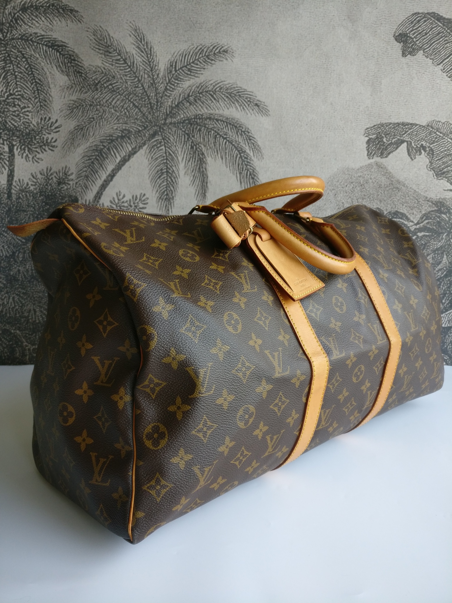 Louis Vuitton Keepall Bandouliere 50 Sunset Multicolor Black Weekend Travel  Bag  eBay