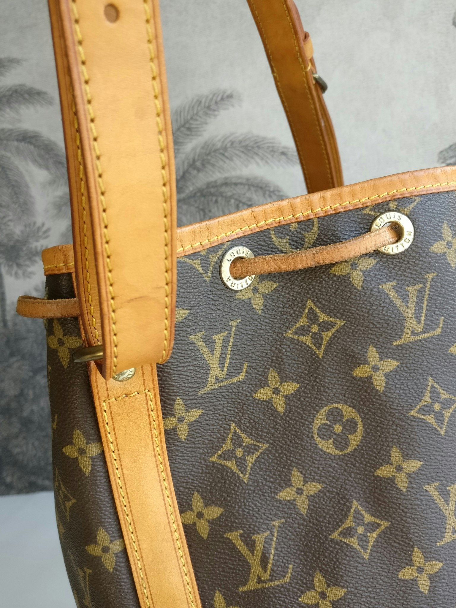 Noe Louis Vuitton Bag Noé GM Grande Monogram Brown Gold hardware Leather  Cotton ref.446973 - Joli Closet