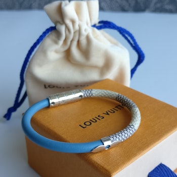 Louis Vuitton Daily Confidential Bracelet damier azur