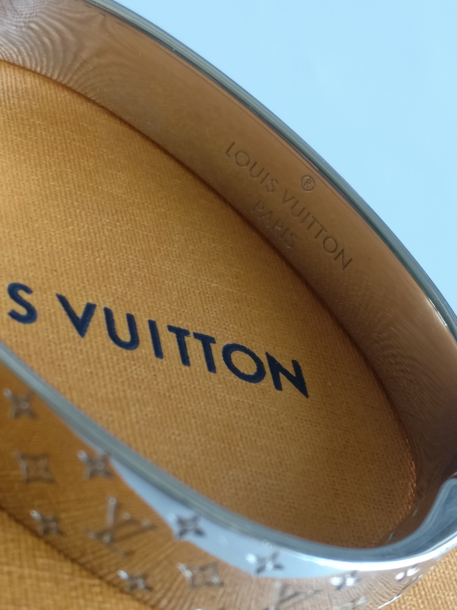Louis Vuitton Nanogram cuff Bracelet silver