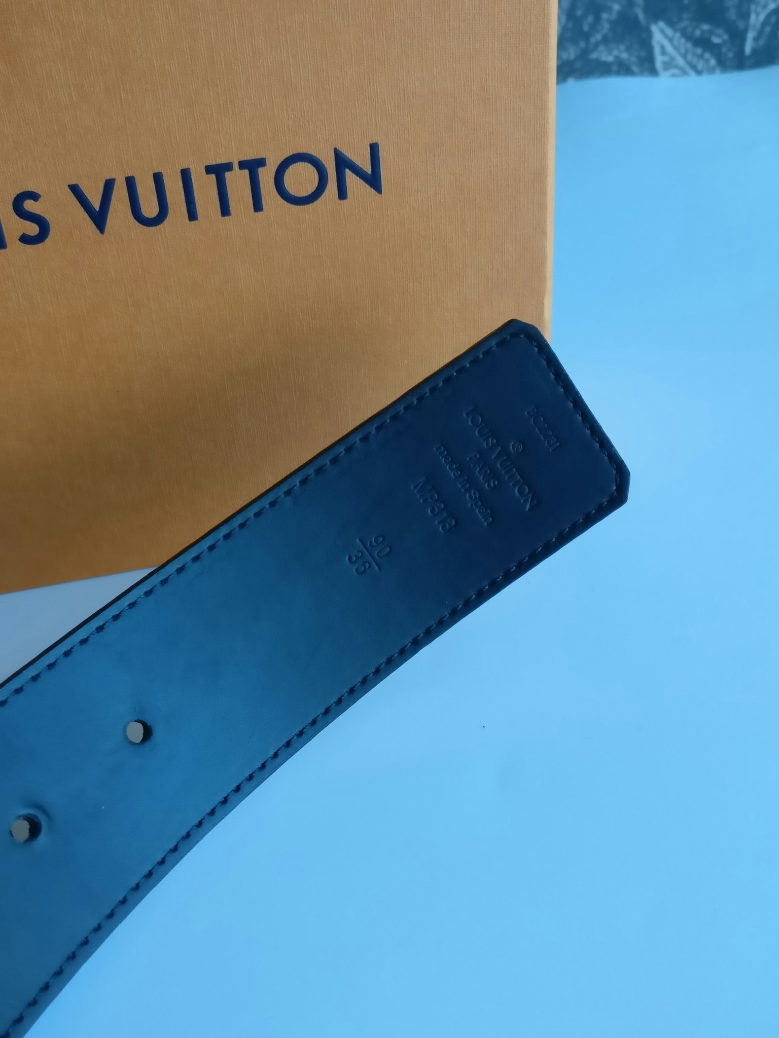 Louis Vuitton Sunset monogram canvas reversible belt